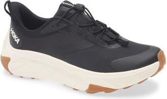 Hoka One One Transport 2 Gore-Tex Waterproof Sneaker in Black /Alabaster at Nordstrom, Size 10.5