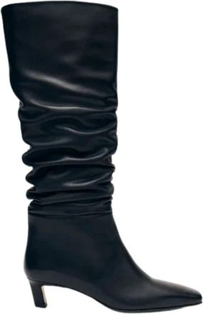 Alohas Kalila Boots - Dames - Laarzen met Hak - Zwart - 41 EU - Leer - Schoenen