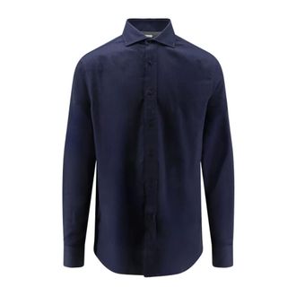 Brunello Cucinelli Shirts - male - Brunello Cucinelli - Casual Shirts - Blue - 2XL - Shirts