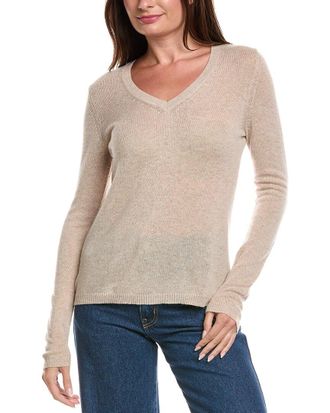 Fort&eacute; Cashmere V-Neck Cashmere Sweater