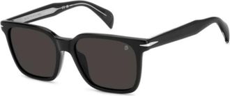 Eyewear by David Beckham Zonnebril met vierkant montuur - unisex - Zonnebrillen - Zwart - 55 MM - Accessoires