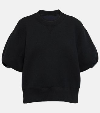 sacai Cotton-blend jersey sweatshirt