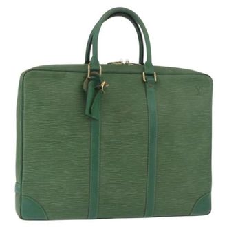 Louis Vuitton Pre-owned Handbags, female, Green, Size: ONE SIZE Pre-owned Business Bag