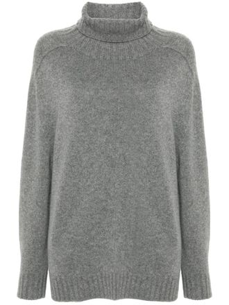 Eric Bompard Trui met ronde hals en mouwen - Grijs