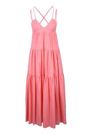 Weili Zheng Gauzed Long Dress - Pink