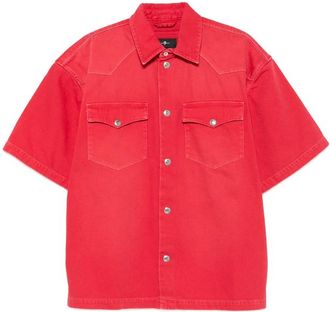 7 For All Mankind Logo-patch Short-sleeve Overshirt