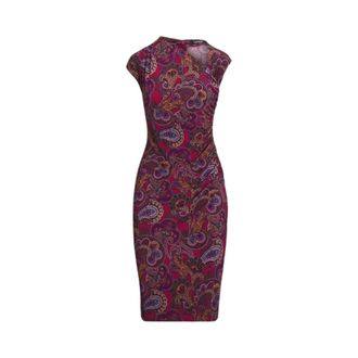 Ralph Lauren Sheath Jurk - Dames - Korte kleedjes - Veelkleurig - M - Polyester - Kleedjes