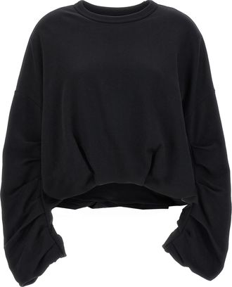 Dries Van Noten Black Cotton Womens Sweatshirt