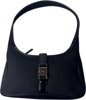 Ferragamo Pre-owned Handbag - Dames - Vintage Schoudertas - Zwart - ONE Size - Nylon - Vintage