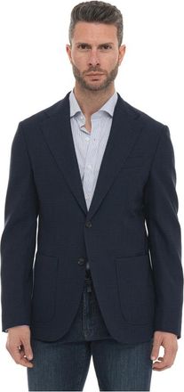 Fay Jasje zonder voering- gedestructureerd - Heren - Blazers - Blauw - 3XL - Wol - Jassen