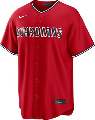 Nike Cleveland Guardians Nike Mens MLB Replica Jersey in Red | RP260CZ3GUA-PV6