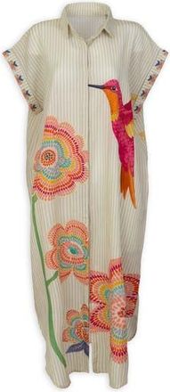 Saachi Hummingbird Floral Kaftan in Natural at Nordstrom Rack