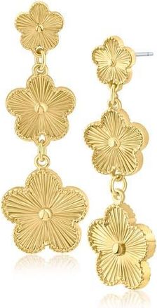 Jardin Cascading 3 Tier Clover Drop Earrings in Gold at Nordstrom Rack