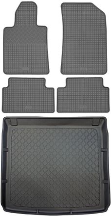 OEM Peugeot 508 I Sw Familiar (5 Puertas) De Enero De 2011 A Septiembre De 2018. Juego: Alfombrillas De Goma Para Coche + Alfombrilla Para Maletero