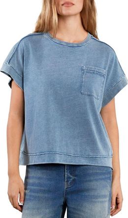 HINT OF BLU Cloud Cotton Slub Pocket T-Shirt in Cloud Blue at Nordstrom, Size X-Large