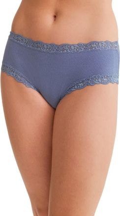 Fleur't Iconic High Waist Boyshorts in Denim Waffle at Nordstrom, Size X-Large