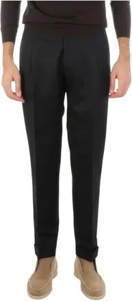 Berwich Broeken, Heren, Blauw, L, Wol, Retro Broek