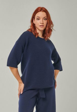 You Look Perfect PULLOVER FAY - Halbarm Pullover in Strukturstrick