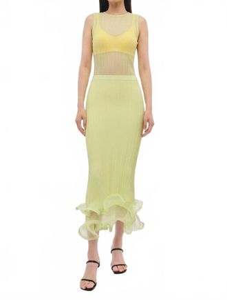 SIMKHAI Oakley Tank Top With Kelso Skirt Set In Buttercream