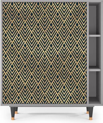 StoryZ Aparador azul 2 cajones y 2 puertas L 94 cm