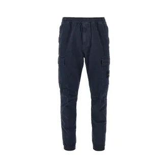 Stone Island Cotton cargo pants with logo Badge Man 30