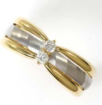 C&A Platinum Yellow Yellow Gold (18K) Platinum 900 Band Ring (Pre-Owned)