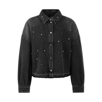 Marc Cain Overhemden, Dames, Zwart, 3Xl, Denim, Denim Shirt