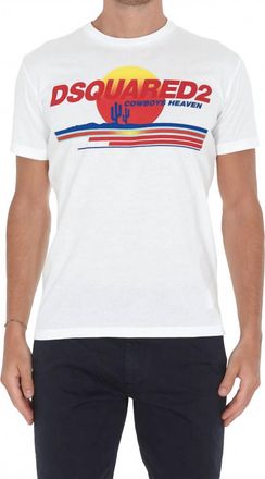 Dsquared2 Mens Logo T-Shirt In White