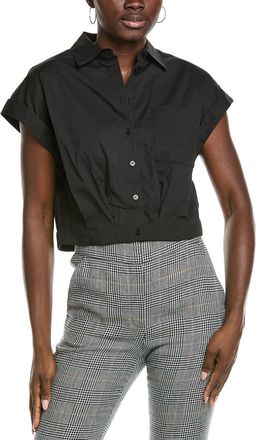 Kenneth Cole Cropped Short Sleeve Shirt