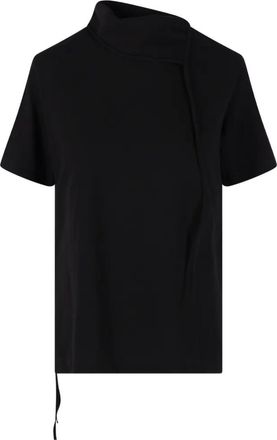 Yohji Yamamoto tie-side T-shirt - Black