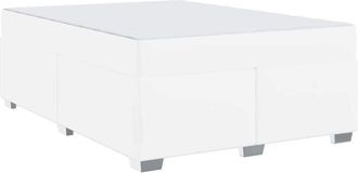 vidaXL Estructura De Cama Blanco 160 X 200 Cm Cuero Sint&eacute;tico Vidaxl
