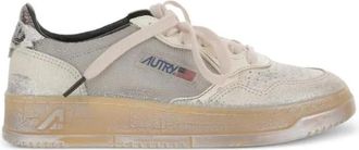 Autry Lage Leren Sneakers met Glitter - Heren - Sneakers - Veelkleurig - 38 EU - Leer - Schoenen