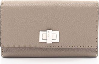 Fendi Beige Leather Long Wallet (Bi-Fold) (Pre-Owned)