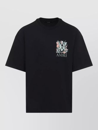 Amiri crew neck short sleeves floral graphic t-shirt