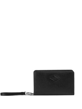 Doucal's double-zip wallet - Black