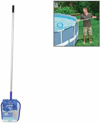 Trade Shop Trade Shop - Raccogli Foglie Con Bastone Asta Per Pulizia Fondo Fondale Acqua Piscina 206554