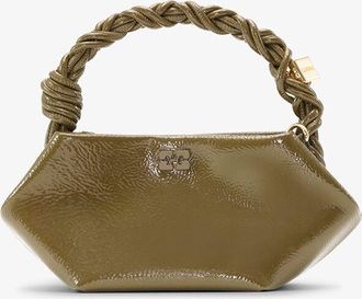 Ganni Green Olive Mini Bou Bag