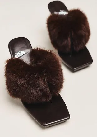 Jeffrey Campbell Delusions Faux Fur Heels