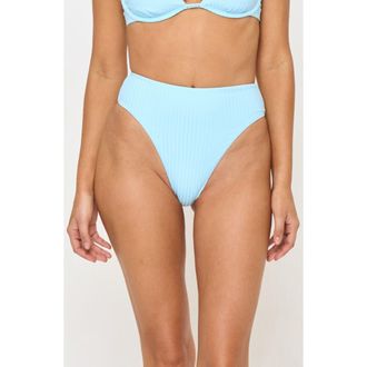 L*Space Savannah High Waist Bikini Bottoms in Tourmaline at Nordstrom Rack, Size X-Large