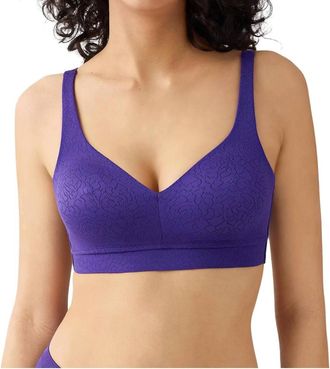 Wacoal Womens Inside Job Wire Free Bra In Purple Indigo