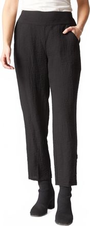 Habitat Express Travel Ruched Ankle Pants In Black