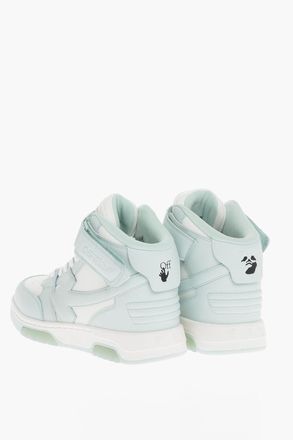 Off-white Leather Mid-Top Sneakers OUT OF OFFICE Off-White