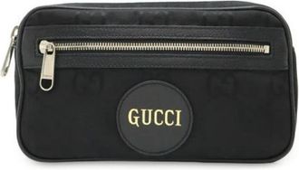 Gucci Pre-owned Nylon Heuptas - Dames - Vintage Heuptassen - Zwart - ONE Size - Nylon - Vintage