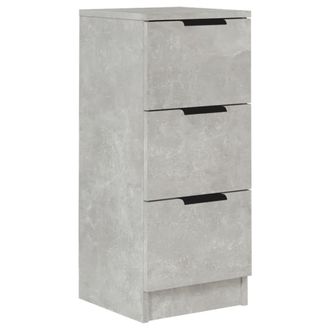 vidaXL Aparador De Madera Contrachapada Gris Hormig&oacute;n 30x30x70 Cm Vidaxl