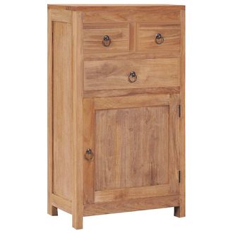 vidaXL Credenza 50x30x90 Cm In Legno Massello Di Teak Vidaxl