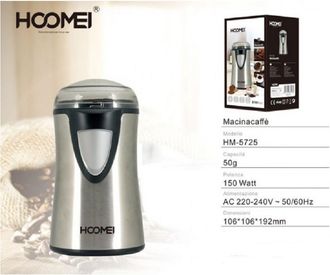 Trade Shop Trade Shop - Macina Caffe 150 Watt 50 Gr. Hm-5725 Corpo Lame In Acciaio Base Con Avvolgicavo