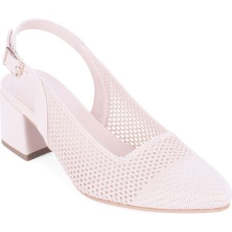 Elie Tahari Pisa Slingback Cap Toe Pump in Natural at Nordstrom Rack, Size 8.5