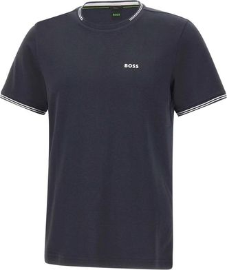 HUGO BOSS Taul T-shirt - Heren - T-shirts - Blauw - S - Katoen - Tops