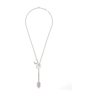 Paco Rabanne Necklaces, female, Gray, ONE SIZE, Key Pendant Chain Necklace