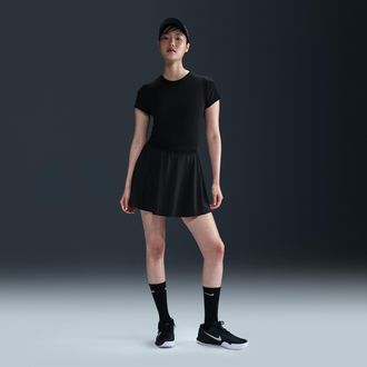 Nike Womens Court Ace Advantage Dri-FIT Tennis Skirt in Black | FZ6726-010